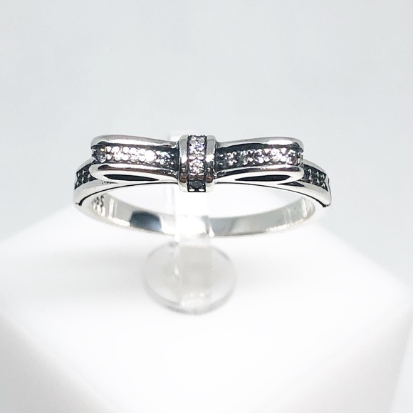 πSterling silver bow ring - Picture 5 of 6